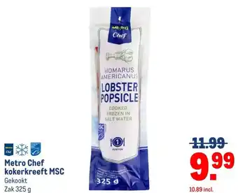 Makro Metro Chef kokerkreeft MSC aanbieding
