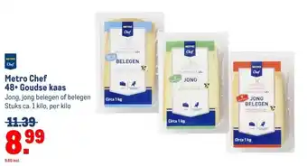 Makro Metro Chef 48+ Goudse kaas aanbieding