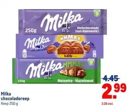 Makro Milka chocoladereep aanbieding