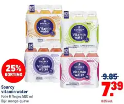Makro Sourcy vitamin water aanbieding