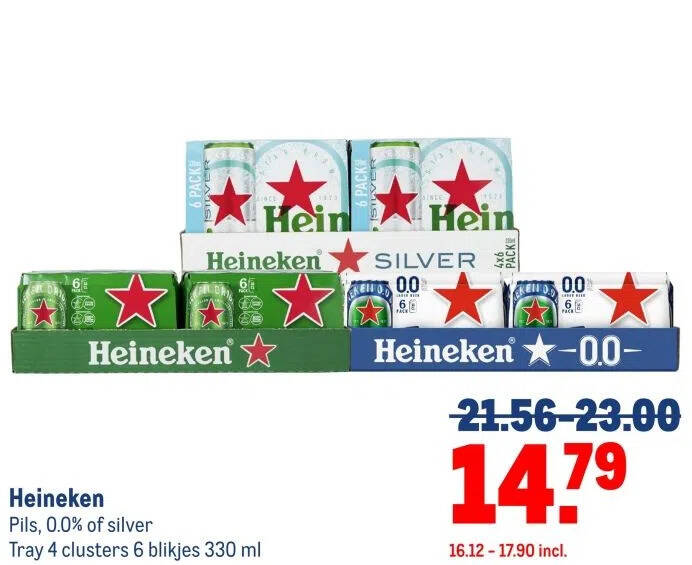 aanbieding heineken makro