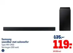 Makro Samsung soundbar met subwoofer aanbieding