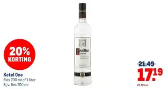 Makro Ketel One aanbieding