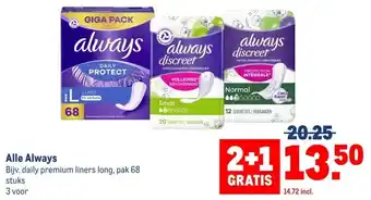 Makro Alle Always aanbieding