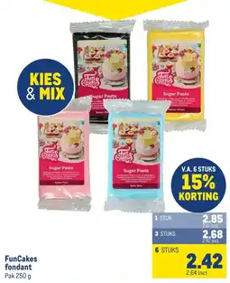 Makro FunCakes fondant aanbieding
