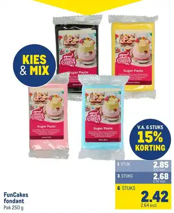 Makro FunCakes fondant aanbieding