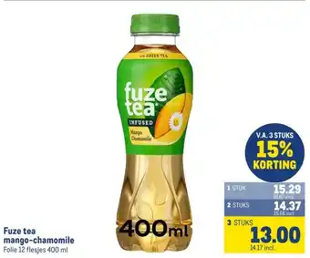 Makro Fuze tea mango-chamomile aanbieding