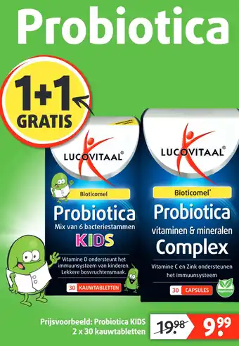 Lucovitaal Probiotica KIDS aanbieding