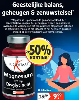 Lucovitaal Magnesium 375 mg Bisglycinaat aanbieding