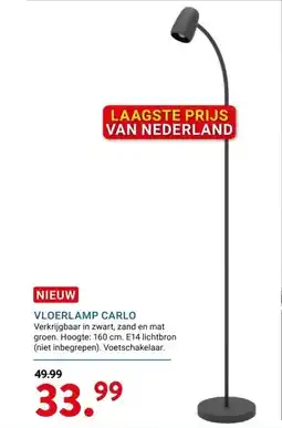 Kluswijs VLOERLAMP CARLO aanbieding