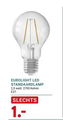Kluswijs EUROLIGHT LED STANDAARDLAMP aanbieding