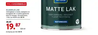 Kluswijs KLUSWIJS LAK aanbieding