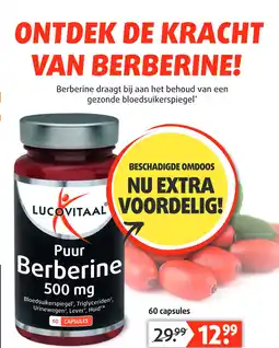 Lucovitaal Puur Berberine 500 mg aanbieding