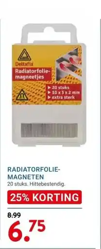 Kluswijs RADIATORFOLIE- MAGNETEN aanbieding