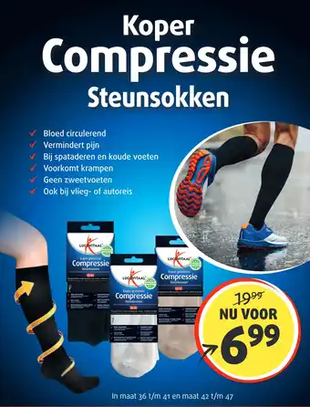 Lucovitaal Koper Compressie Steunsokken aanbieding