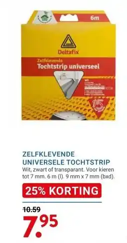 Kluswijs ZELFKLEVENDE UNIVERSELE TOCHTSTRIP aanbieding