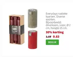 Intratuin Everydays rustieke kaarsen aanbieding