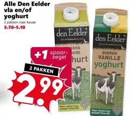 CoopCompact Alle Den Eelder vla en/of yoghurt aanbieding