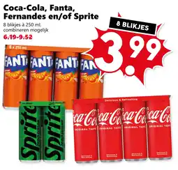 CoopCompact Coca-Cola, Fanta, Fernandes en/of Sprite aanbieding