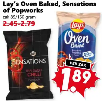 CoopCompact Lay's Oven Baked, Sensations of Popworks aanbieding
