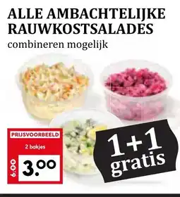 CoopCompact ALLE AMBACHTELIJKE RAUWKOSTSALADES aanbieding