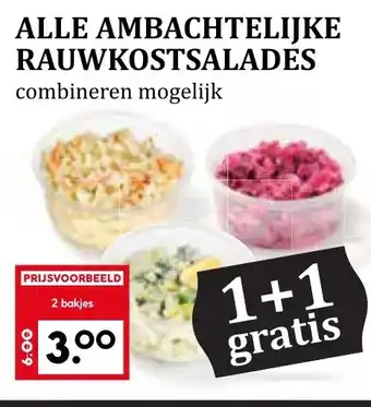 CoopCompact ALLE AMBACHTELIJKE RAUWKOSTSALADES aanbieding