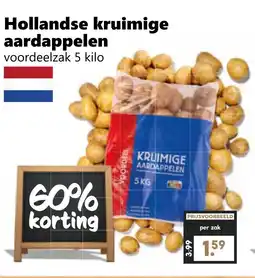 Coop Hollandse kruimige aardappelen aanbieding
