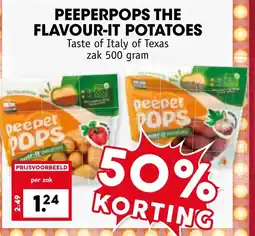 Coop PEEPERPOPS THE FLAVOUR-IT POTATOES aanbieding