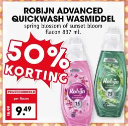 Coop ROBIJN ADVANCED QUICKWASH WASMIDDEL aanbieding