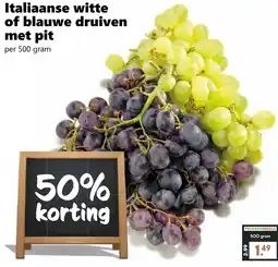 Coop Italiaanse witte of blauwe druiven met pit aanbieding