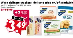 Coop Wasa delicate crackers, delicate crisp en/of sandwich aanbieding