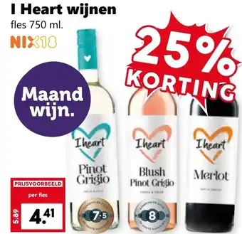 Coop I Heart wijnen aanbieding