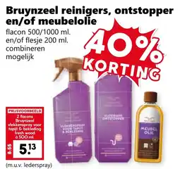 Coop Bruynzeel reinigers, ontstopper en/of meubelolie aanbieding
