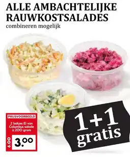 Coop ALLE AMBACHTELIJKE RAUWKOSTSALADES 1::1 aanbieding