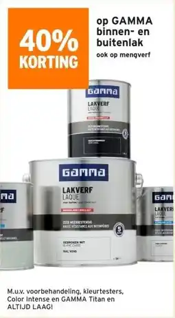 GAMMA op GAMMA binnen- en buitenlak aanbieding