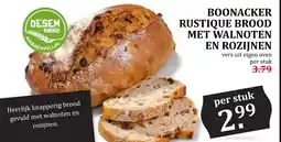 Coop BOONACKER RUSTIQUE BROOD MET WALNOTEN EN ROZIJNEN aanbieding