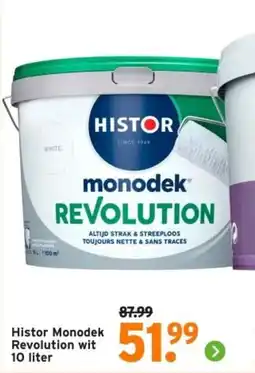 GAMMA Histor Monodek Revolution wit aanbieding