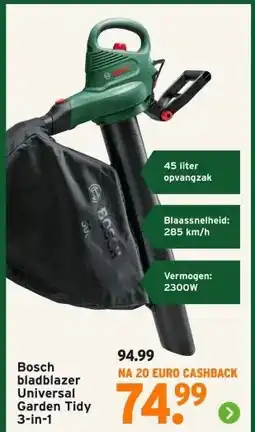 GAMMA Bosch bladblazer Universal Garden Tidy 3-in-1 aanbieding