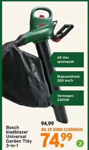GAMMA Bosch bladblazer Universal Garden Tidy 3-in-1 aanbieding
