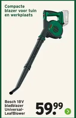 GAMMA Bosch 18V bladblazer aanbieding