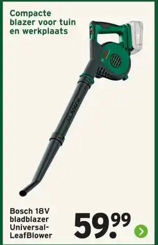 GAMMA Bosch 18V bladblazer aanbieding