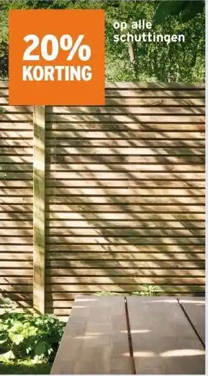 GAMMA Op alle schuttingen aanbieding