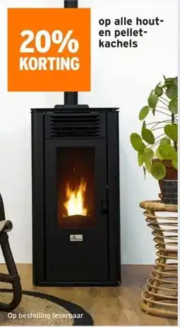 GAMMA Op alle hout en pellet kachels aanbieding