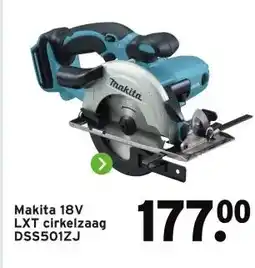 GAMMA Makita 18V LXT cirkelzaag aanbieding