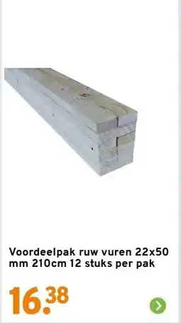 GAMMA Voordeelpak ruw vuren aanbieding