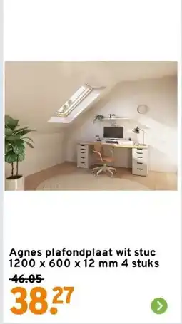 GAMMA Agnes plafondplaat wit stuc aanbieding