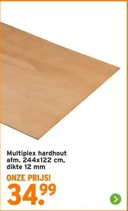 GAMMA Multiplex hardhout aanbieding