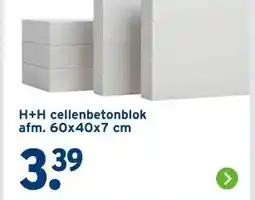 GAMMA H+H cellenbetonblok aanbieding
