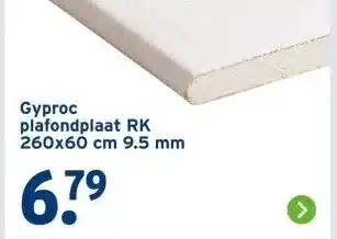 GAMMA Gyproc plafondplaat RK aanbieding