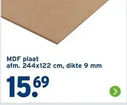 GAMMA MDF plaat aanbieding